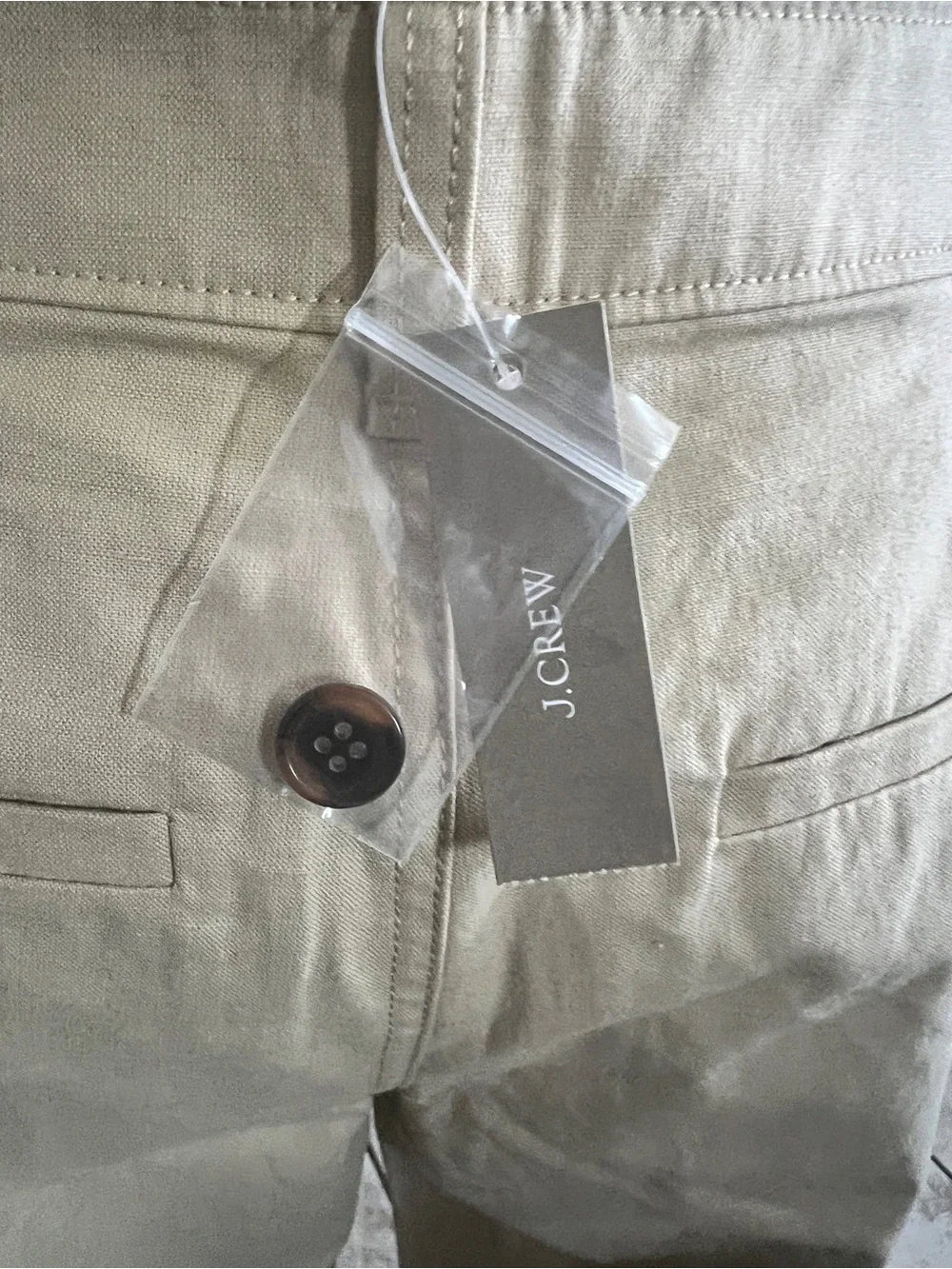 J.Crew Barrel-leg pant in cotton blend Tan Size 25 NWT